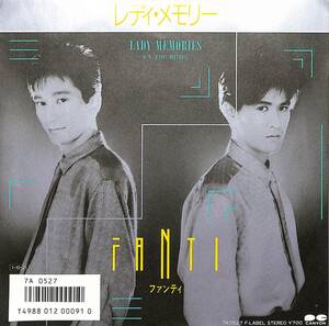 C00202139/EP/ファンティ(木下伸司・三井一正)「レディ・メモリー/ハッピー・バースディ(1985年:7A-0527)」