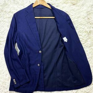  beautiful goods /L corresponding * SHIPS Ships tailored jacket Anne navy blue summer jacket lustre button ho psak cloth stretch elasticity * spring summer 