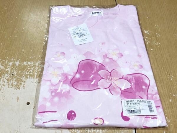● 未使用 Sanrio Original サンリオ ハローキティ 桜 サクラ Tシャツ 半袖 Lサイズ ピンク 綿100% KTTシャツ 衣類 シャツ