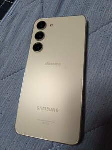 Samsung Galaxy S23 SC-51D / 256GB /クリーム docomo 白ロム 中古品動作確認済　フィルム、ケース付　SIMフリー