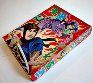 忍者シリーズ漫画かるた　各45枚揃い　箱　昭和40年代 箱サイズ18.5×14×3㎝