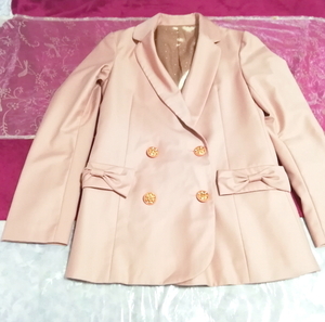 ピンクベージュジャケットコート羽織カーディガン Pink beige jacket coat haori cardigan,レディースファッション&カーディガン&Mサイズ