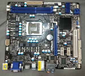 【中古パーツ】BIOS確認のみ、ASROCK H67M マザーボード ＩＯパネル LGA1155 ■MB5027