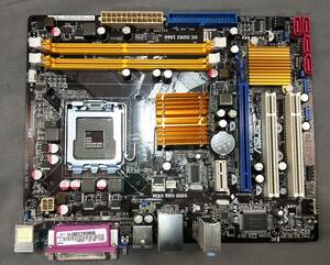 【中古パーツ】BIOS確認のみ、ASUS P5KPL-AM EPU マザーボード ＩＯパネル　LGA775 ■MB5140