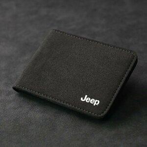 ジープ JEEP 免許証ケース カードケース カードホルダー 名刺ファイル カード入れ クレジットカードケース 小銭入れ☆ブラック
