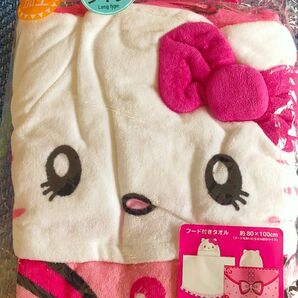 キティちゃん フード付きタオル USJ