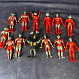 (13体まとめ売り)当時物 円谷プロ ウルトラマン ソフビ ソフビ人形 バンダイ