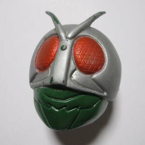  Junk present condition goods Kamen Rider surface .. sofvi mask only soft vinyl figure old Bandai Showa Retro that time thing 