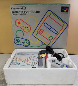 Nintendo ニンテンドー 任天堂 SUPER FAMICOM スーパーファミコン 本体 HVC-002 コントローラー SHVC-005 動作確認済み#TS293