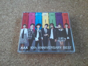 AAA【10th ANNIVERSARY BEST】★ベスト・アルバム★初回限定盤・3CD+DVD★（Nissy・宇野実彩子・SKY-HI）★