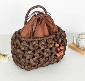  new goods recommendation * worker handmade superior article . mountain .. wistaria . basket bag hand-knitted mountain ... bag basket cane basket handbag 