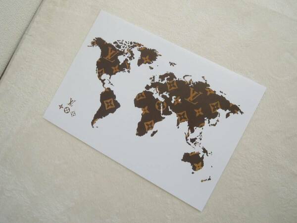 A3 ポスター 世界地図 ヴィトン マップ アート 