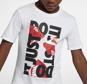 NIKE SHOEBOX JDI T-shirt white S 140 Nike JUST DO IT BOX box box Junior Kids white AA8780-100