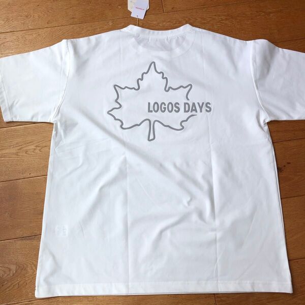 LOGOS DAYS Tシャツ ポリエステル100 サイズLL 大きいサイズ バックプリント