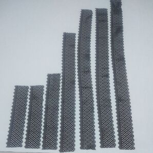 ハギレ生地 リボン 茶色系