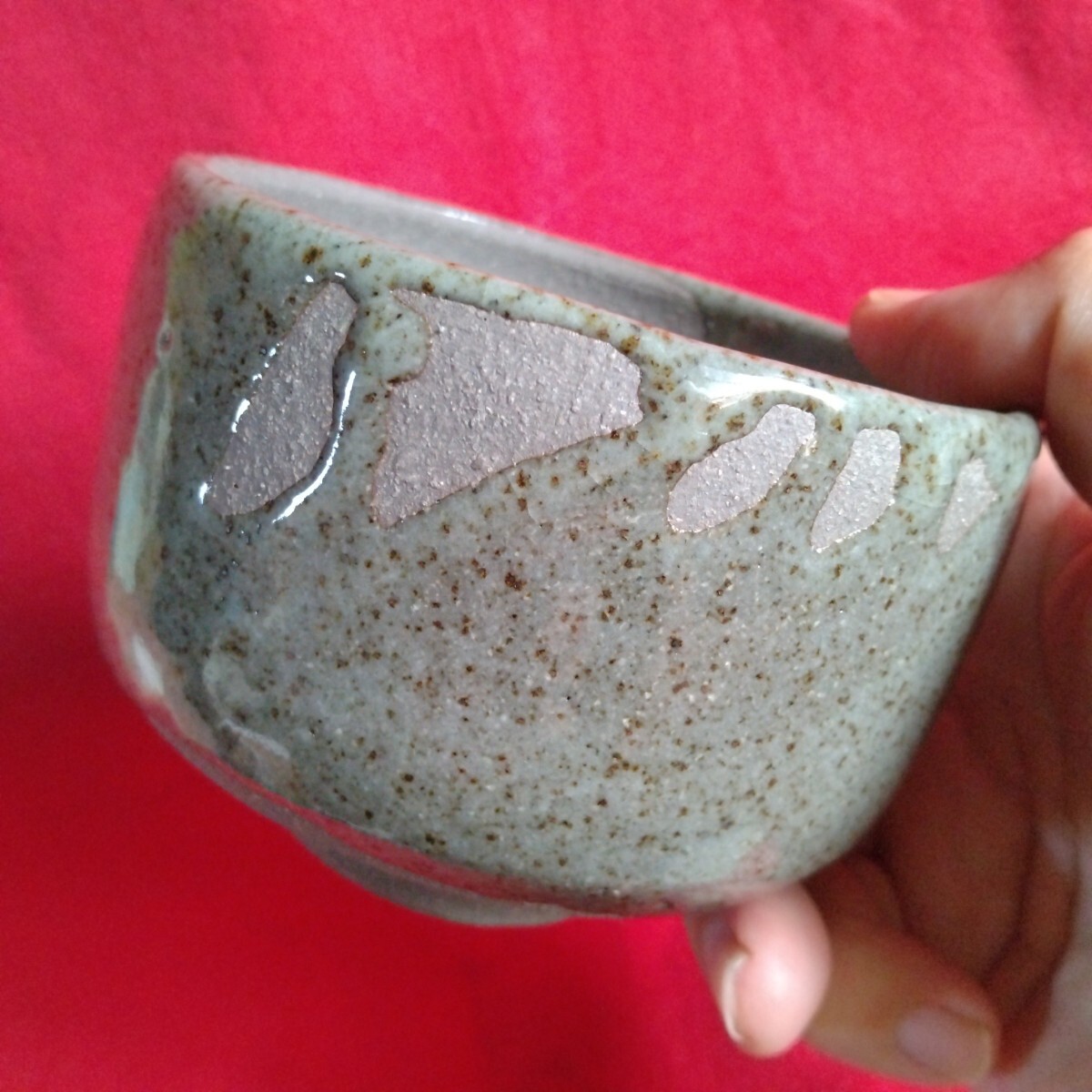 鉄耀白砂秞茶碗 清水卯一作人間国宝