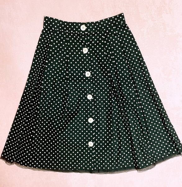 ☆美品☆ロイスクレヨン裾デザインドットロングスカート