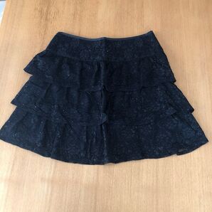 【新品・未使用】フリルスカート ブラック PREFERIR