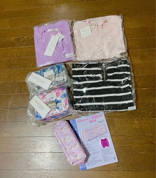 神戸レタスバッグ&トップス&itabamoe描き下ろしドレッサートレイポーチ