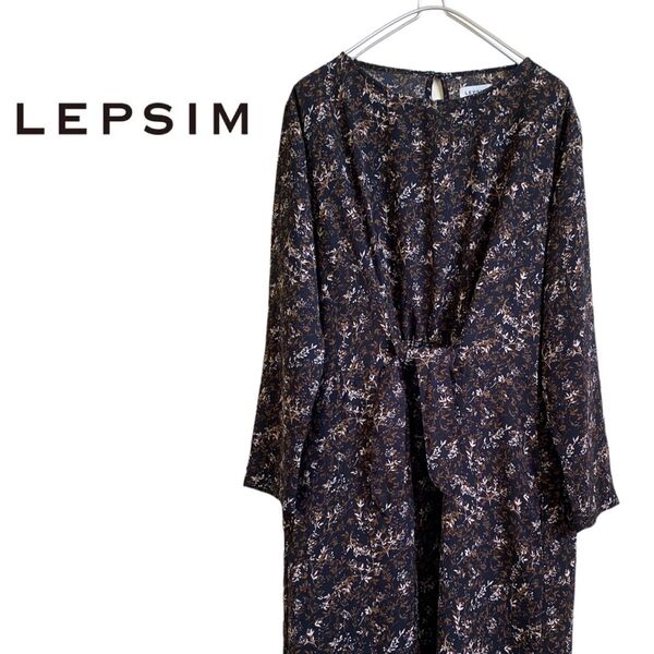 LEPSIM レプシィ厶 レディース 花柄ワンピース 長袖ワンピース 総柄