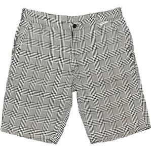 MADE IN EU製 KEMPEL 千鳥格子チェック柄ハーフパンツ ホワイト×ブラック 48サイズ ケンペル ヨーロッパ製