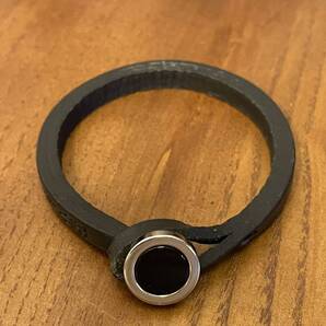 新品 MADE IN ITALY製 TULSI PETRA オニキス ハンドメイド レザーブレスレット ブラック Sサイズ トゥルシ イタリア製 黒 ブレスレット 石