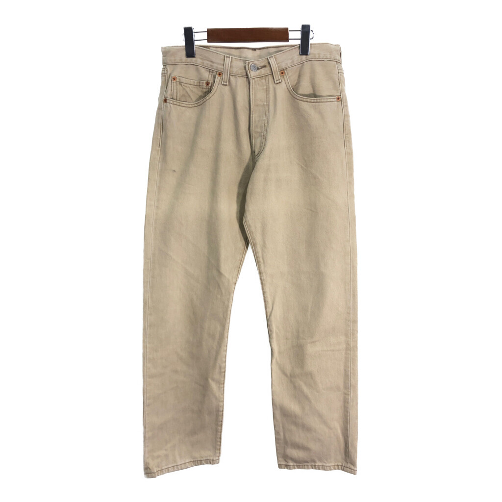 Levi\'s リーバイス 501xx デニムパンツ ベージュ (メンズ W32 L30) 中古 古着 R3603