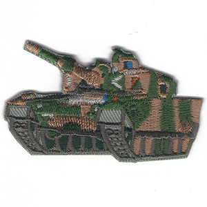 戦車の刺繍ワッペン（パッチ）