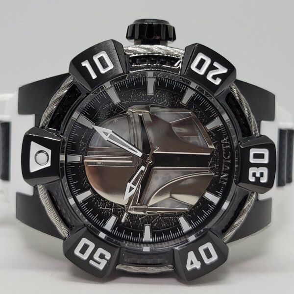 【世界限定1977本☆ホワイトラバー】Invicta インビクタ 40619 52mm STAR WARS マンダロリアン オート