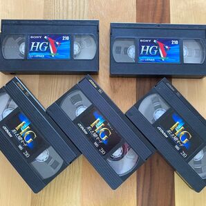 ビデオテープ●VHS Sony/Victor 210分 ハイグレード 希少超ロング録画 5本セット