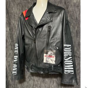 定価15万4000円 FORSOMEONE ダブルライダースジャケット 46 M