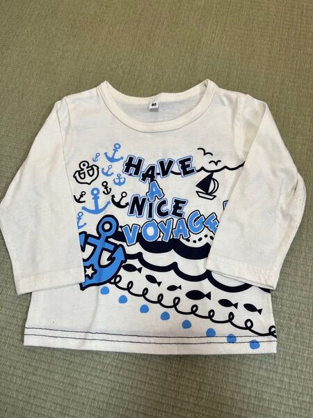 長袖Tシャツ 90 魚柄