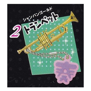 kila plating musical instruments strap 5 trumpet ( champagne gold ) Epo k company gachapon strap figure 