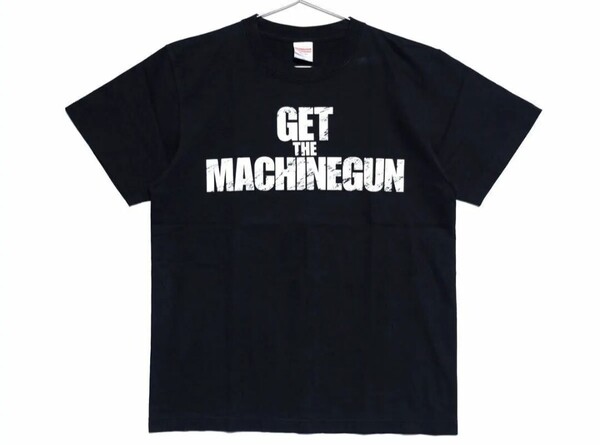 送料無料 Mサイズ GET THE MACHINEGUN/ゲット・ザ・マシンガン/世界最速Tシャツ/並木敏成 ブラック×ホワイト ルアーマガジン Tシャツ