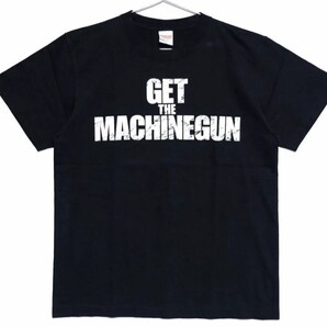 送料無料 Mサイズ GET THE MACHINEGUN/ゲット・ザ・マシンガン/世界最速Tシャツ/並木敏成 ブラック×ホワイト ルアーマガジン Tシャツ