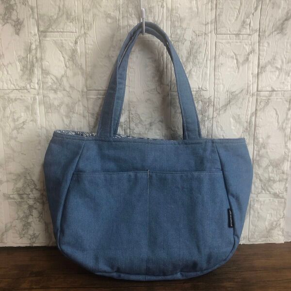 丸型トートバッグ ハンドメイド