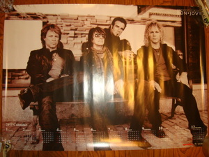 ボン・ジョヴィ『グレイテストヒッツ』ポスターカレンダー2011★BON JOVI『GREATEST HITS』●LIVIN' ON A PRAYER/IT'S MY LIFE/THESE DAYS