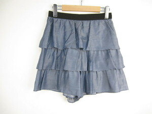  Rope ROPE culotte skirt Mini tia-do7 blue group C930