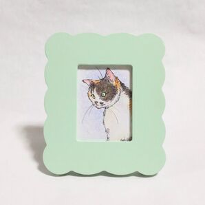 ねこ 手描き イラスト 絵 フレーム 写真立て 付