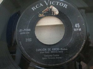 /試聴可/CUBA/キューバ/CONJUNTO CASINO/45'S/SON/GUARACHA/RCA VICTOR 51-7086/Fernando Alvarez