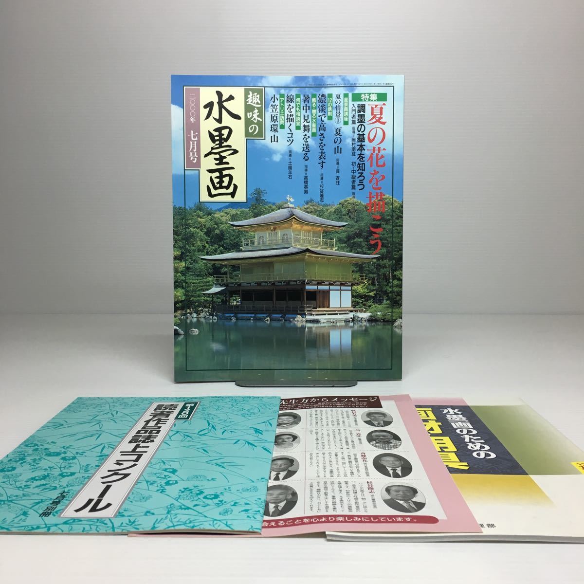 o1/趣味の水墨画 2000年7月号 夏の花を描こう, アート, エンターテインメント, 絵画, 技法書