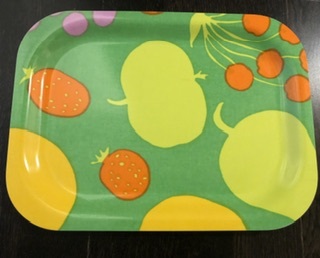 クリックポ送込♪マリメッコ♪marimekko♪終了品　黄緑　果物　TORI　柄