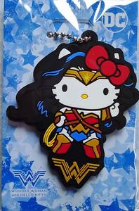 ハローキティ × ワンダーウーマン ラバーストラップ ★ DCコミックス 映画前売り特典 WONDERWOMAN ★ 映画