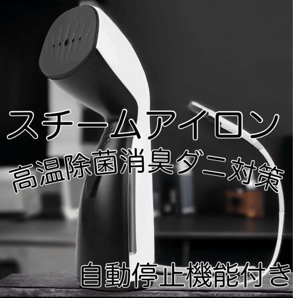 スチームアイロン 1台2役 強力 高温除菌 脱臭 ダニ対策 ハンディアイロン 25秒立ち上がり ハンガーにかけたまま