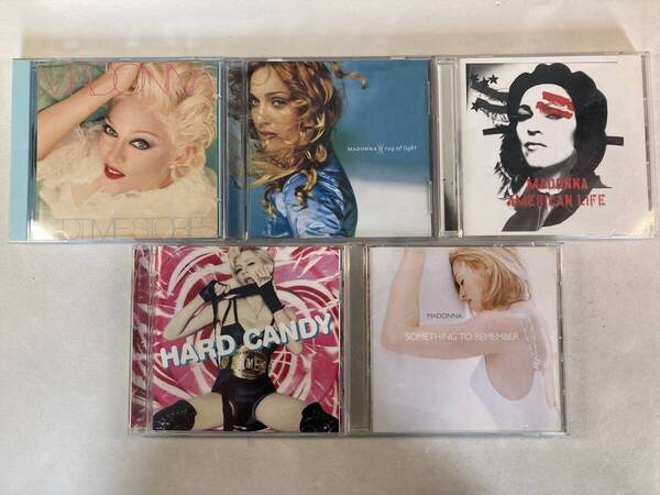 W9115 マドンナ 5枚セット|Madonna Bedtime Stories Ray of Light American Life Hard Candy Something to Remember