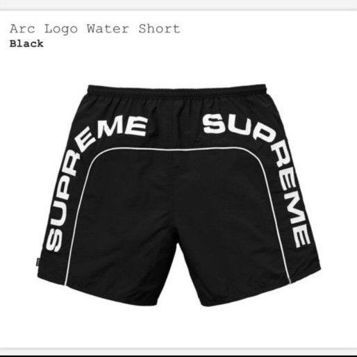 Supreme Arc Logo Water Short Black 黒