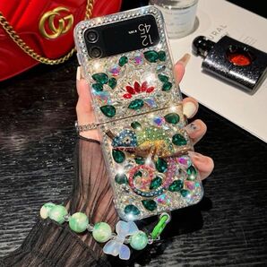 Galaxy Z Flip5 ケース おしゃれ ストラップ付き 可愛い 大人気