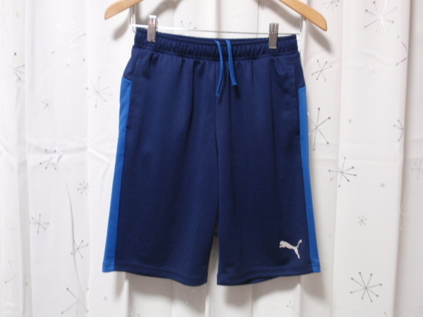 160㎝◆《プーマ/PUMA》DRYCELL◆ジャージパンツ/ハーフパンツ!(ネイビー)◆未使用!