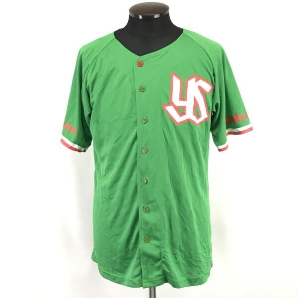 東京ヤクルトスワローズ★2013年 TOKYO燕プロジェクト/ユニフォーム/野球【サイズフリー/緑/green】Tops/Shirts/Yakult swallows◆SBH865