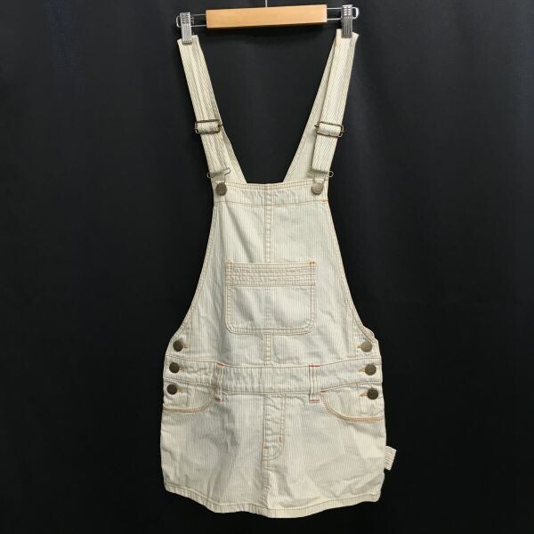 X-girl/エックスガール★サロペットスカート【1/blue×white/水色×白/ストライプ柄】Tops/Shirts◆sBH898